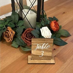 Wooden Table Numbers (1-20): Wedding Decorations